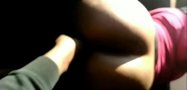  Sucking the soul out of Big truck ass with her ass out and finger banged